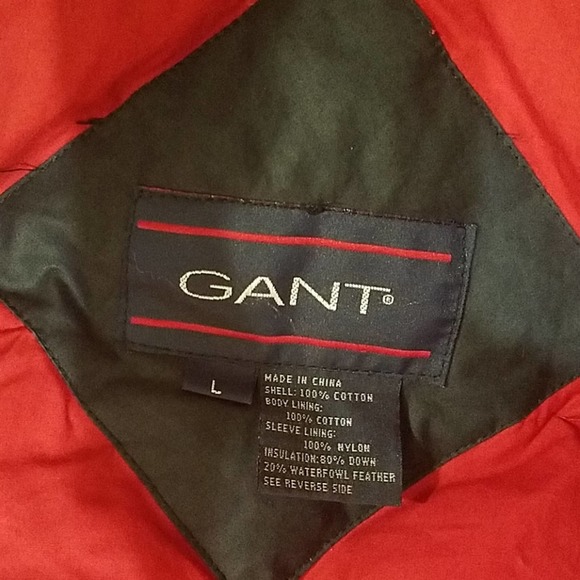 GANT VTG Color Block Down Filled Puffer, Men's Coat - Green / Red / Blue  SZ  L - Picture 6 of 7
